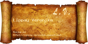 Lippay Veronika névjegykártya